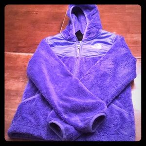 Girls purple North face OSO hoodie.